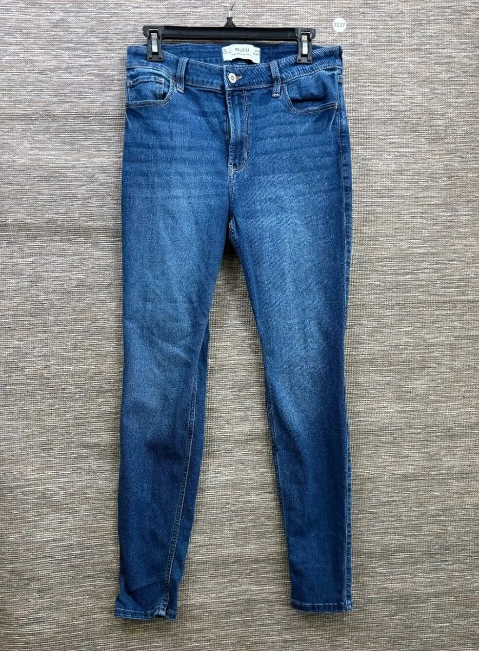 Hollister High Rise Super Skinny Jeans Womens Size 12R Blue Denim Stretch